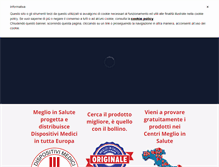 Tablet Screenshot of meglioinsalute.com